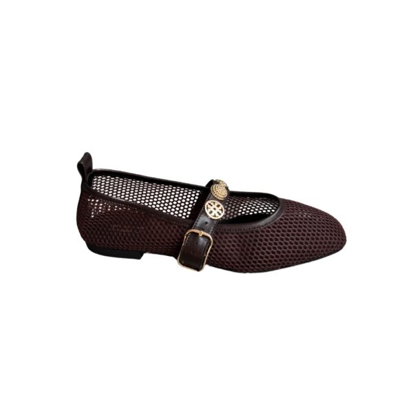 Balerinki Capri siateczka brown