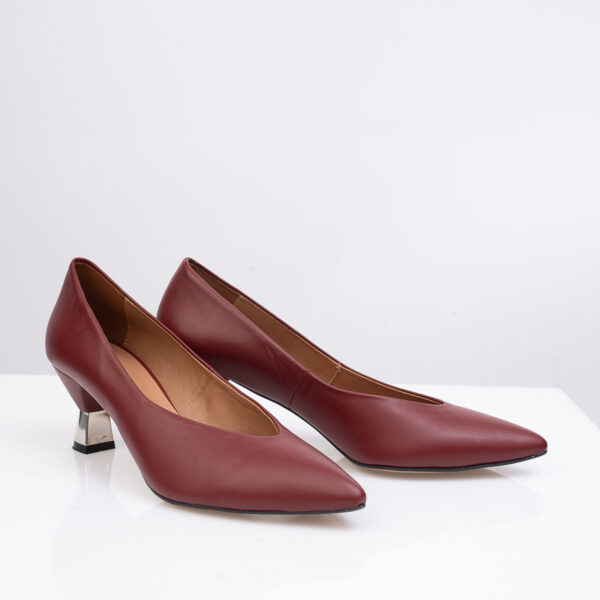 Czółenka Burgundy Charm - obrazek 2