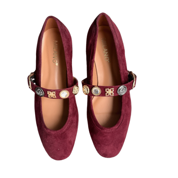 Balerinki Capri Burgundy