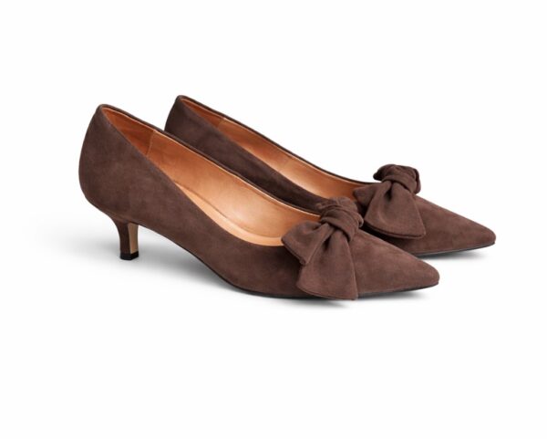 Czółenka Brown Bow