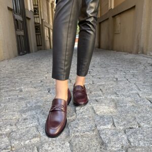 Mokasyny Marlene Burgund